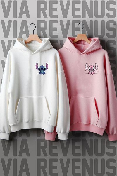 Vordevia Up Ellie and Carl Printed Oversize Lover Combination Φούτερ