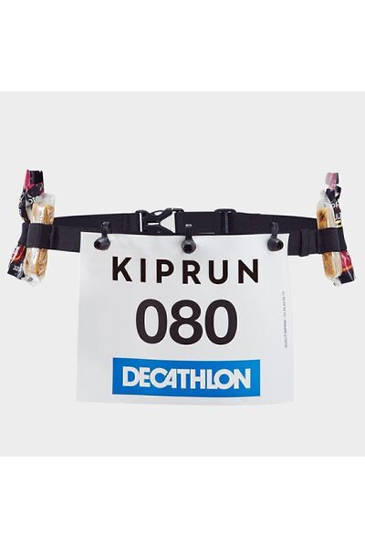 Decathlon Kiprun черен колан за състезателни номера