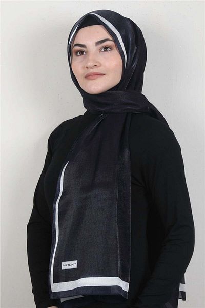 PİRAMİT Amber Glitter Shawl 4000-45 Dark Navy Blue