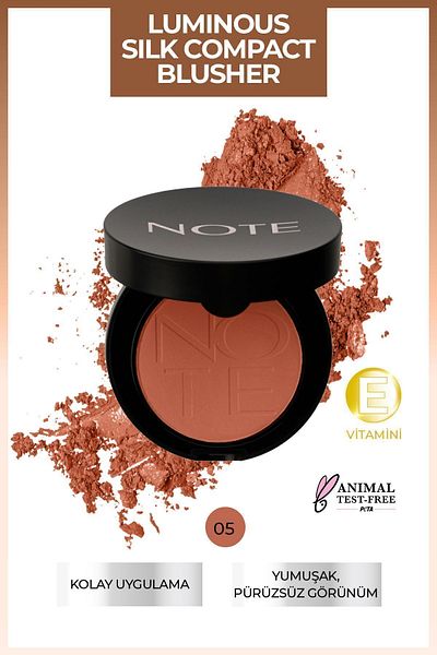 NOTE 05 Desert Rose - Luminous Silk Compact Blusher Powder Blush