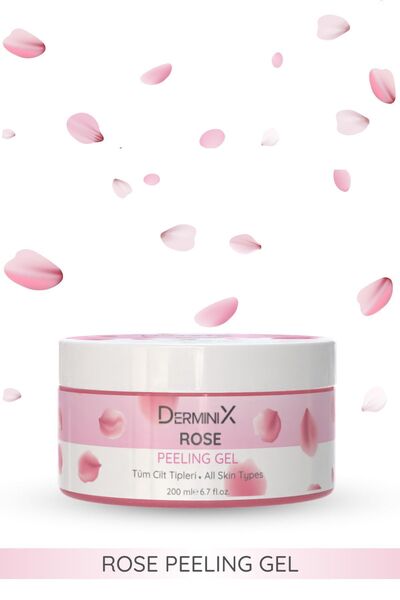 Derminix Arındırıcı Ve Aydınlatıcı Yüz Peelingi - Rose Peeling Cream Jel 200ml