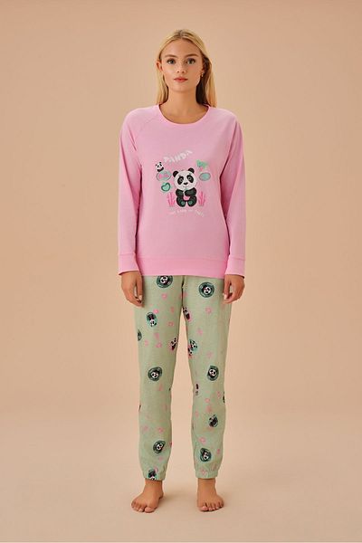 SUWEN Σετ πιτζάμες με σχέδιο Panda