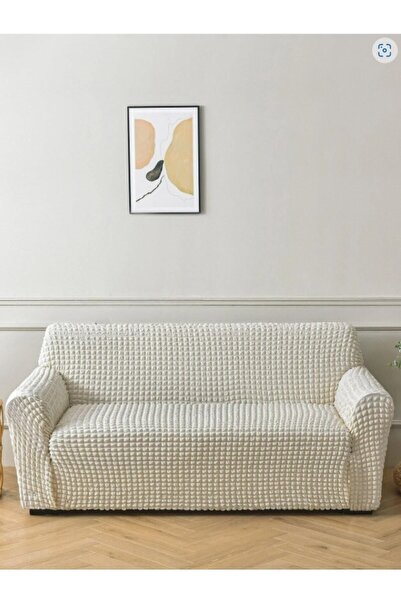 elgeyar أريكة ملفوفة من القطن قابلة للتمدد تتسع لـ 3 أشخاص - ملفوفة بطول الرقبة، غطاء سرير أريكة متضمن