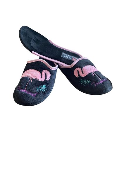 GEZER 098 Model Winter House Slippers - Curtlı Sole