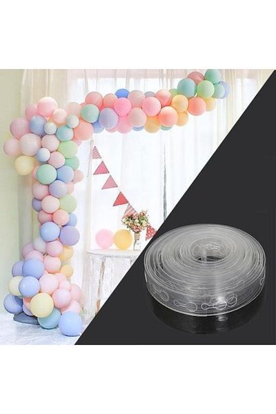 BALLOON-S 5m Balloon Chain Apparatus Transparent