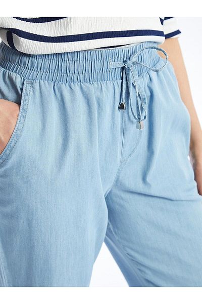 LC Waikiki LCWAIKIKI - Classic Carrot Fit Women's Jean Trousers, Elastic Waist