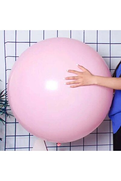HKNYS Jumbo Balon Pastel Pembe Rengi 1 Adet 36 Inç 90 Cm