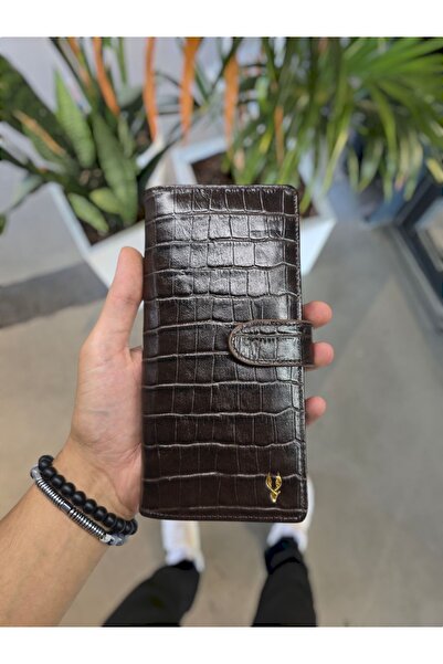 Visso leather Visso 701 Orjinal Gerçek Deri Telefon Hazneli Cüzdan El Çantası...
