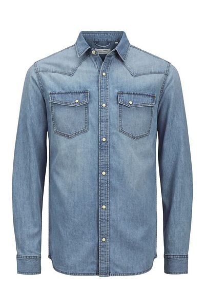 Jack & Jones قميص جاك جونز جيميلر من الدنيم - 12249236   واي 056