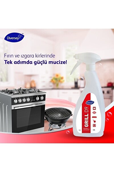 Diversey Suma Grill D9 Ağır Yağ Çözücü Fırın Temizleme 750 Ml