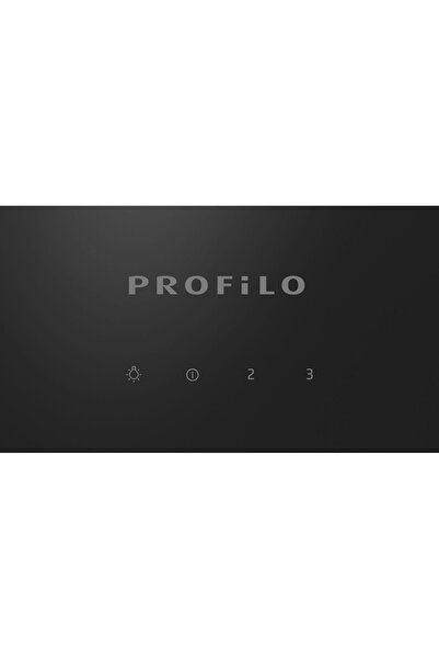 Profilo DVK6J360 Siyah Cam Duvar Tipi Davlumbaz
