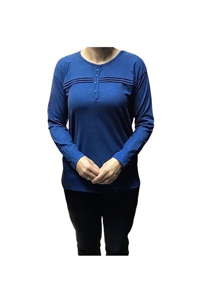 ECE GİYİM High Viscose - Εποχιακή Απλή Μαμά Μπλούζα