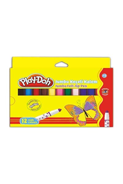Play Doh Play-doh 12 Renk Jumbo Keçeli Kalem Ke010