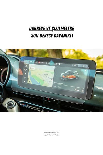 UniqAnatolia Fiat 500E 2021 2022 2023 Navigation and Multimedia Compatible Nano Screen Protector