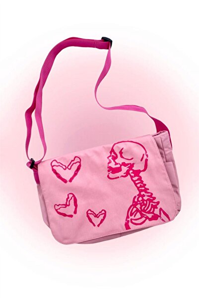 Carpe Heart Skeleton Postacı Çantası