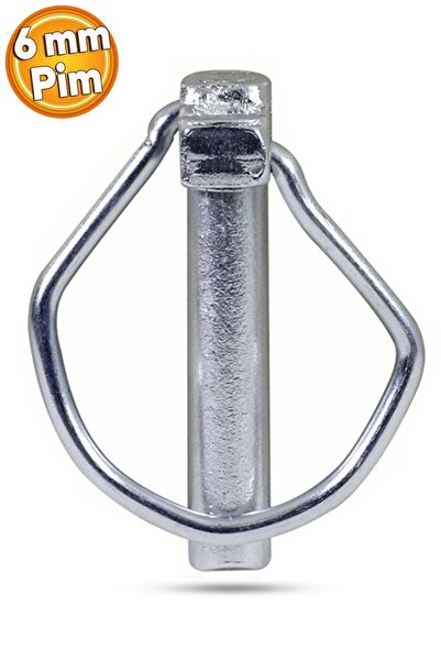 Badem10 Traktör Pimi Yaylı Pim Kaliteli Çelik 6 Mm