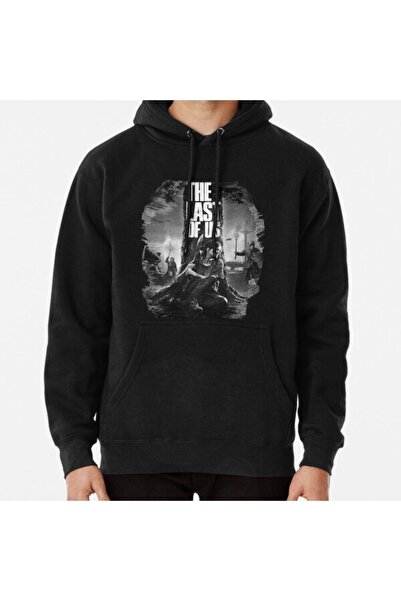 Denim Iconic The Last of Us Ellie Essential .Png Printed Hooded Sweatshirt