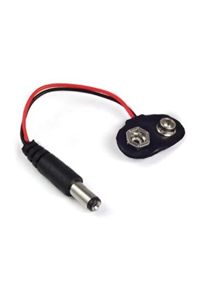 Robocombo 9v Pil Başlığı Dc Barrel Soket Çıkışlı Güç Kablosu Jack