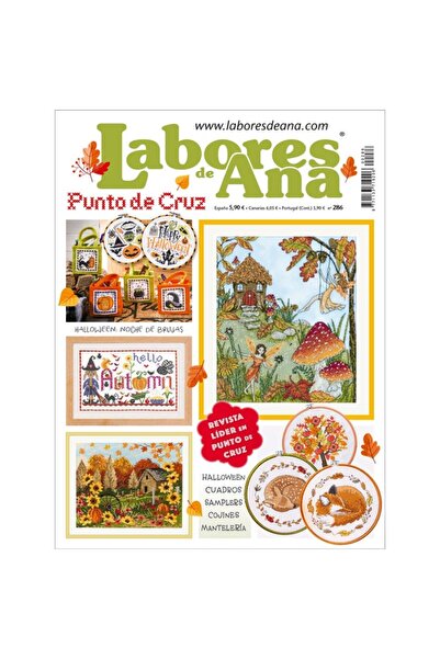 Labores de Ana Revista punto de cruz Las Labores de Ana Incluye Halloween Nak...