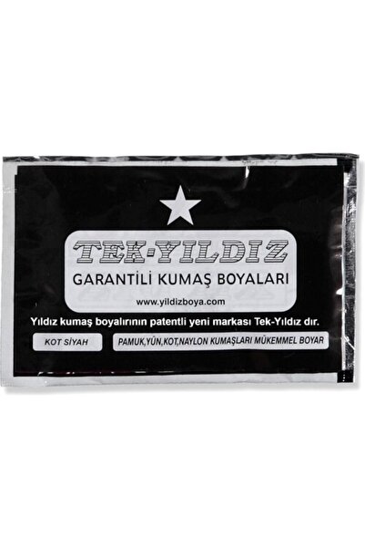 Genel Markalar Tek Yıldız Kumaş Boyası Siyah Tam kalite