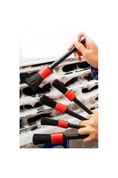 föwer 5 Adet Detay Araç Içi Oto Temizleme Fırçası Seti