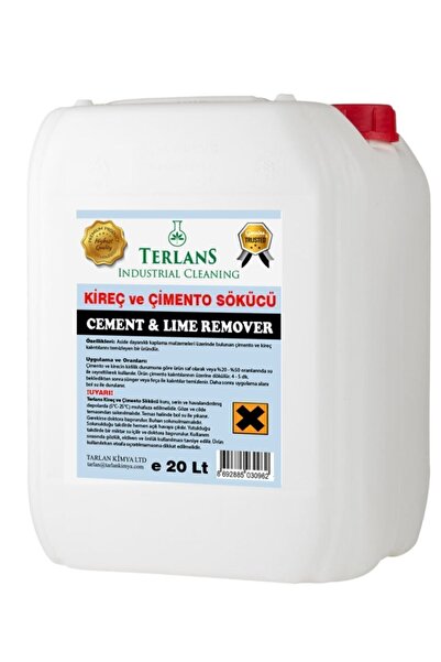 Terlans Inşaat Sonrası Çimento Kireç Ve Harç Sökücü 20 Litre Cement And Lime ...
