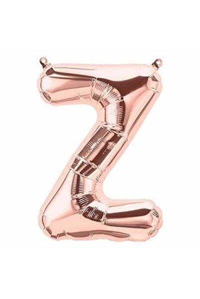 Partioutlet بالون فويل حرف Z ذهبي وردي 76 سم