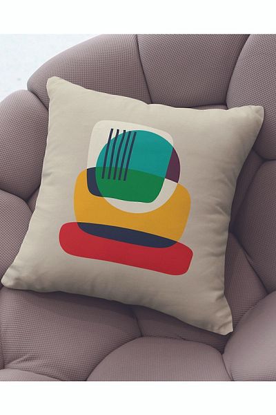 ÖZENEV 43X43 cm Velvet Throw Pillow Cover - Soft and Decorative Living Room Abstract