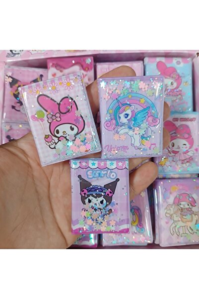 LRS STORE MyClean Sanrio Kawaii 3 Adet Mini Sulu Sticker Defteri 300+ Stickerlı Kuromi Melodi Defter