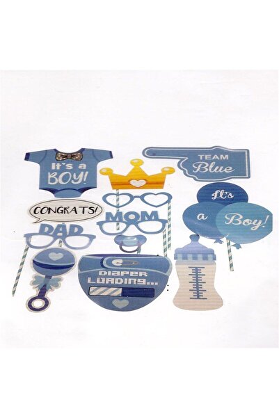 Partioutlet Konuşma Balonu It'sa Boy 12 Adet Set