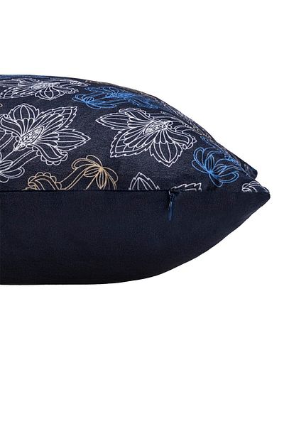 ÖZENEV Luxury Velvet 43x43 Cm Throw Pillow Case Decorative Soft Living Room Sofa Avant-Garde Navy Blue