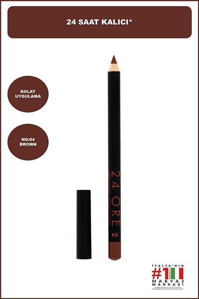 Deborah 24ore Lip Liner - No: 04 Brown