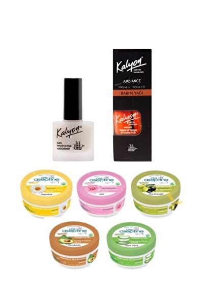 Kalyon Tırnak Tırnak Bakım Yağı Cire Aseptine Krem 30ml 5 Adet Karma