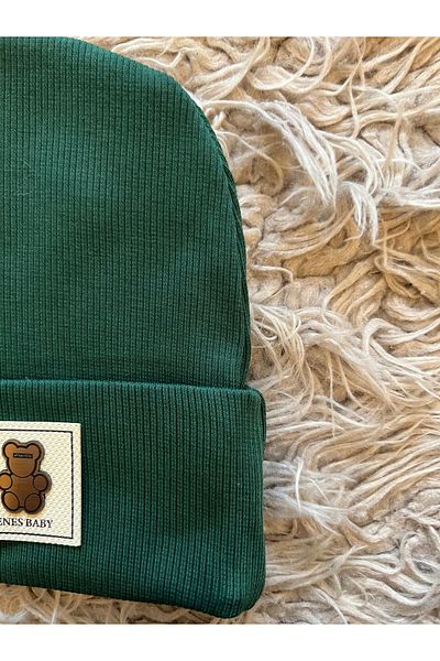 enes baby Flexible Ribbed - Pack of 2 Bear Beret