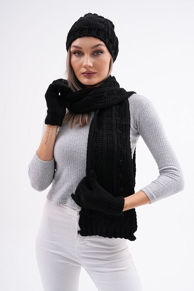 Ritagarcia Set mănuși beanie - eșarfă