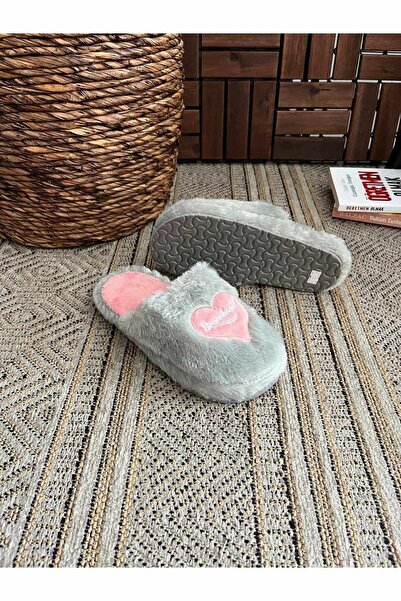 Behtah Kundura Пухнасті тапочки з сердечками - жіночі домашні тапочки, пухнасті тапочки та весільний набір