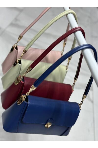 SHIKIRTI BAG STORE Zlatno obojena ženska obuća Torba za rame - zatvaranje na ...
