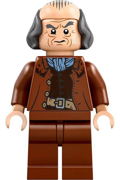 LEGO Harry Potter Mini Figure - Bald Brown Argus Filch Jacket