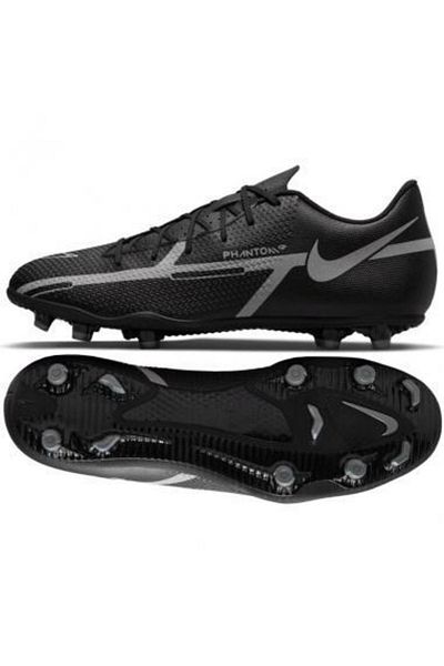 Nike Phantom Gt2 Club Fg Mg Black Iron Gray Soccer Cleats Da5640-004 Men's 12