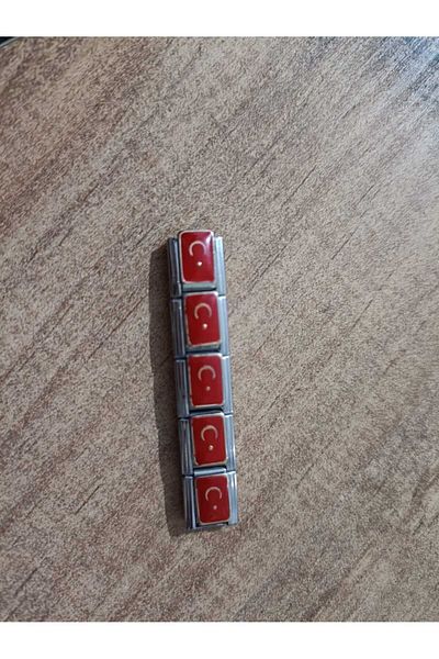 EZE Italian Charm Steel Bracelet Turkish Flag Charm Is the Price of One Piece