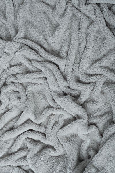 Gleamy Welsoft Smoke Grey Πλεκτό Ύφασμα Διπλής Όψης Πλένεται - 100*180 cm