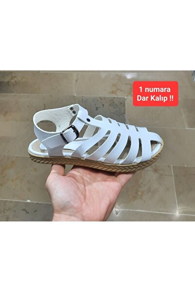 BRGL KADIN FUSPETLİ YUMUŞAK TABAN ÖNÜ KAPALI SANDALET