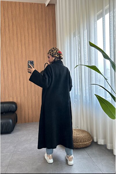 Bak'ap Товстий максі-кардиган з флісу Tesettur