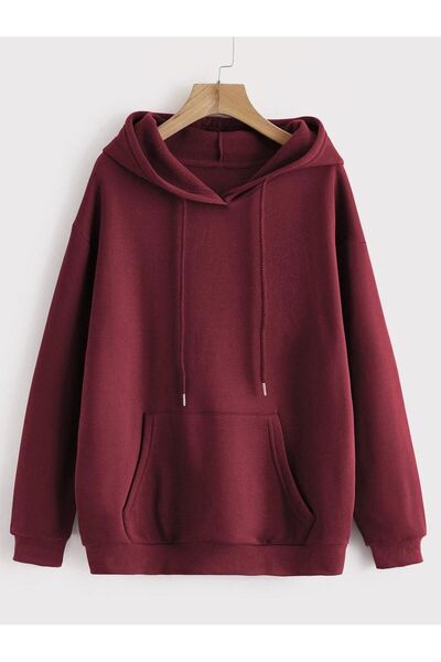 ZEMLİYA Unisex Oversize Kapüşonlu Hırka 3 Iplik