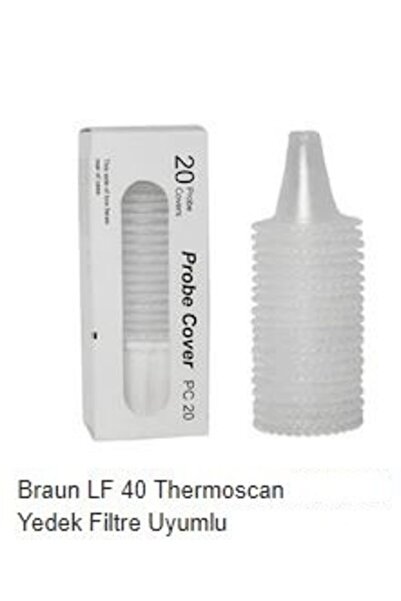 Braun Ateş Ölçer Yedek Uç Lf40 Uyumlu Yedek Probu Yedek Filtre 40 Adet