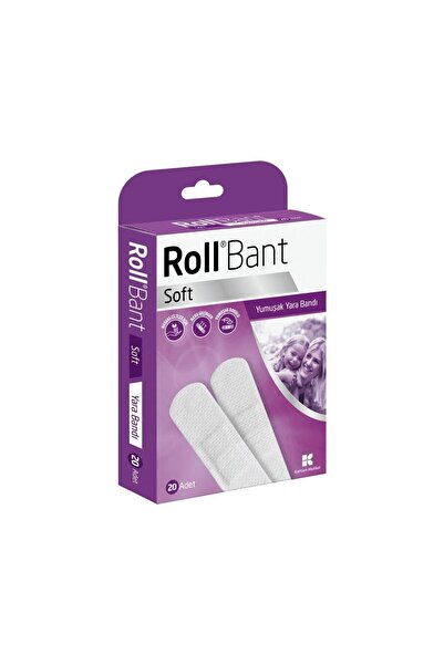 Roll Bant Soft Yumuşak Yara Bandı 20 Adet 2 Kutu