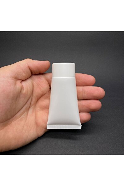 labshop41 Beyaz Boş Krem Tüpü 30ml , Vidalı Kapaklı Merhem Tüpü ,  Beyaz Lipg...
