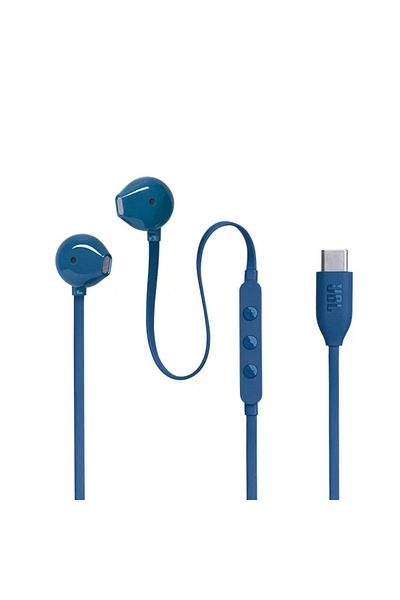 JBL TUNE 305C USB-C Wired Hi-Res Earbud Headphones - Blue