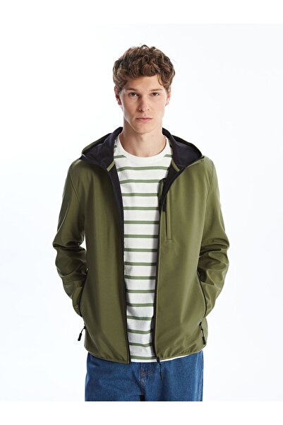 LC Waikiki Ανδρικό παλτό με κουκούλα LCW Standard Fit