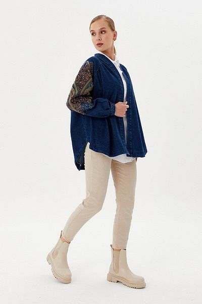 Dadali Kimono din denim albastru închis